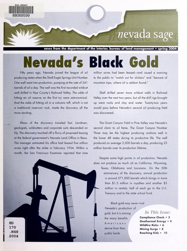 Nevada's black gold (Nevada Sage)