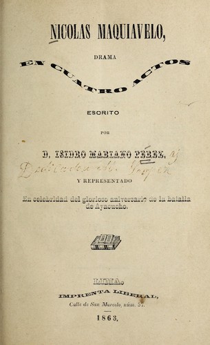 Nicolás Maquiavelo