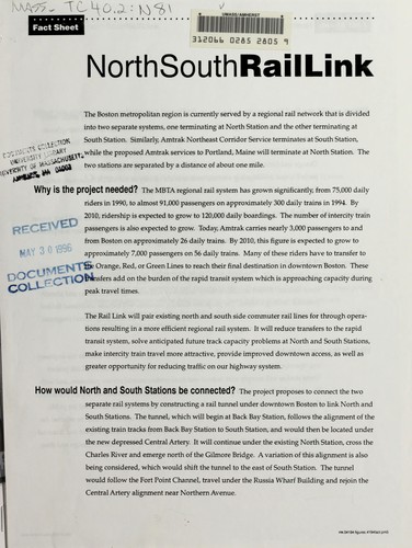 North south rail link