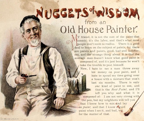 Nuggets of wisdom from an old house painter