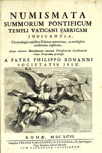 Numismata summorum pontificum Templi Vaticani fabricam indicantia