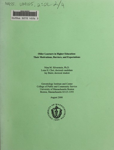 Older learners in higher education