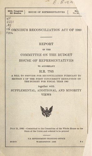 Omnibus Reconciliation Act of 1980
