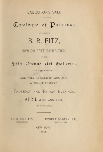 Paintings by the late B.R. Fitz