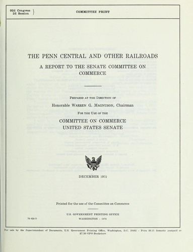 The Penn Central and other railroads