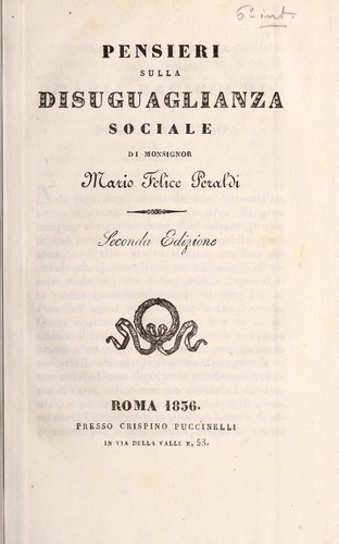 Pensieri sulla disuguaglianza sociale