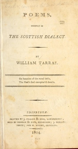 Poems, chiefly in the Scottish dialect