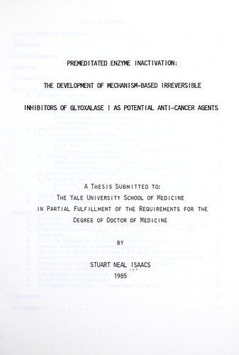 Premeditated enzyme inactivation
