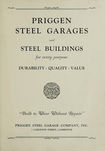 Priggen steel garages and steel buildings for every purpose