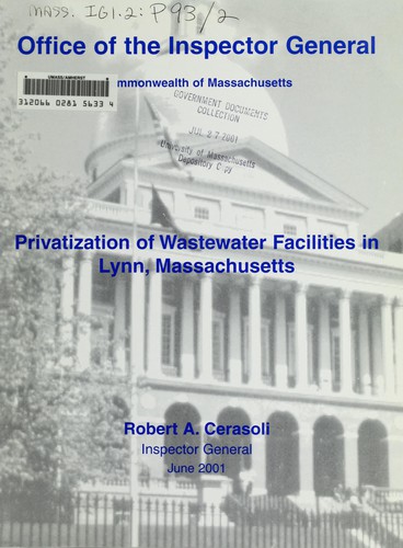 Privatization of wastewater facilities in Lynn, Massachusetts