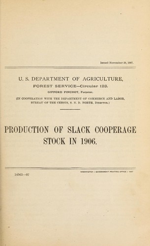 Production of slack cooperage stock in 1906