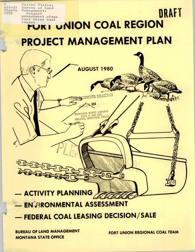 Project management plan, Fort Union coal region