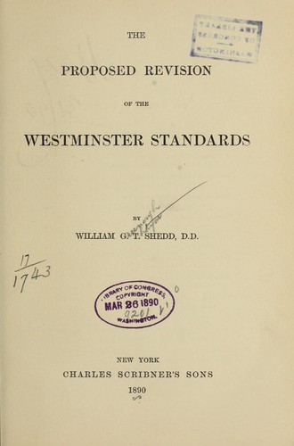 The proposed revision of the Westminster standards