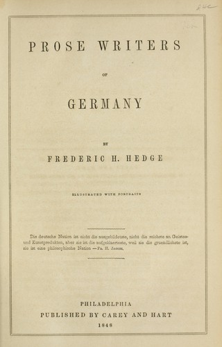 Prose writers of German