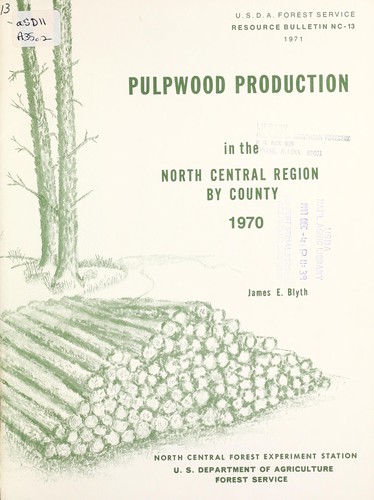 Pulpwood production in the north central region by county, 1970