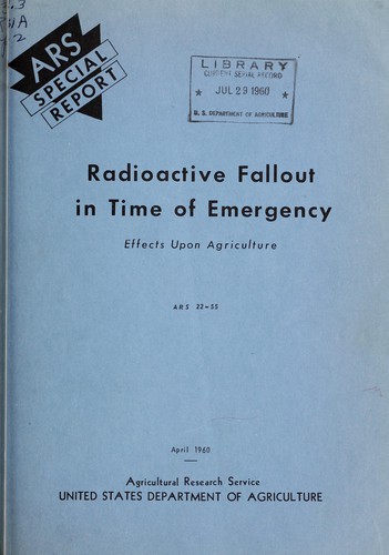 Radioactive fallout in time of emergency