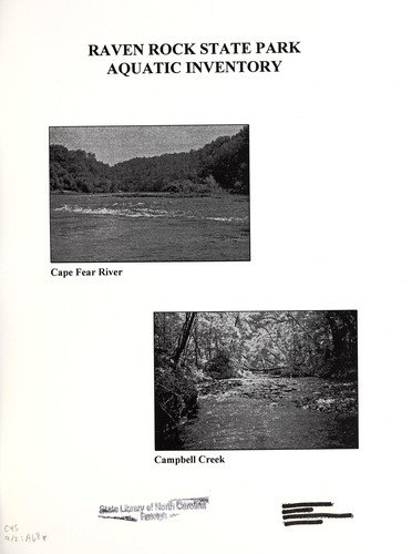 Raven Rock State Park aquatic inventory