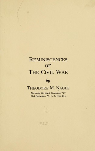 Reminiscences of the Civil War
