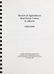 Review of agricultural real estate values in Alberta, 1994-1999