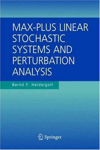 Max-Plus Linear Stochastic Systems and Perturbation Analysis