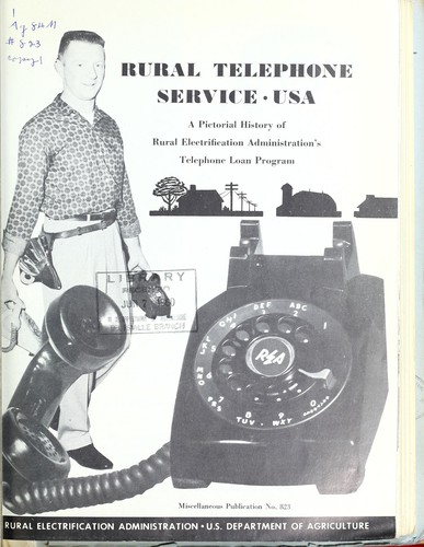 Rural telephone service, USA