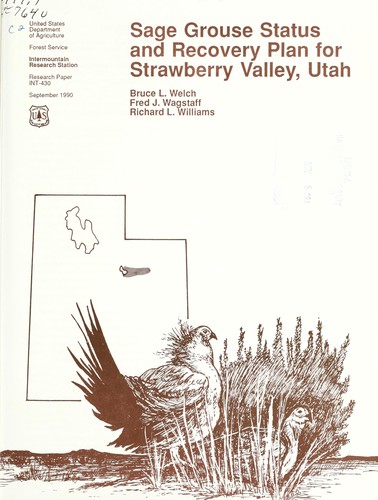 Sage grouse status and recovery plan for Strawberry Valley, Utah