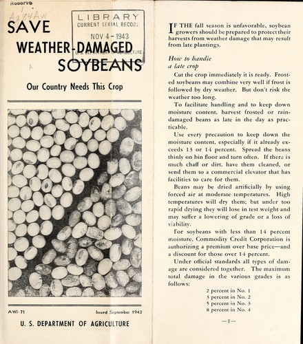Save weather-damaged soybeans