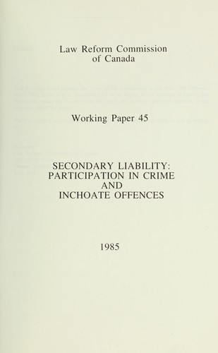 Secondary liability