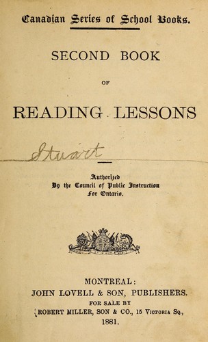 Second book of reading lessons