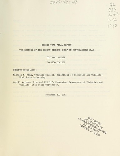 Second year final report