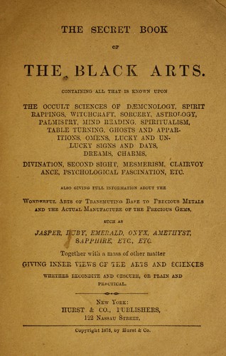 The secret book of the black arts