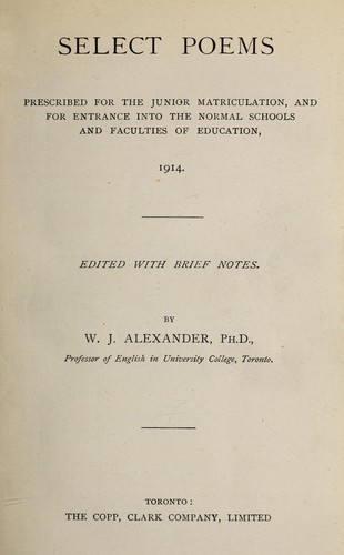 Select poems