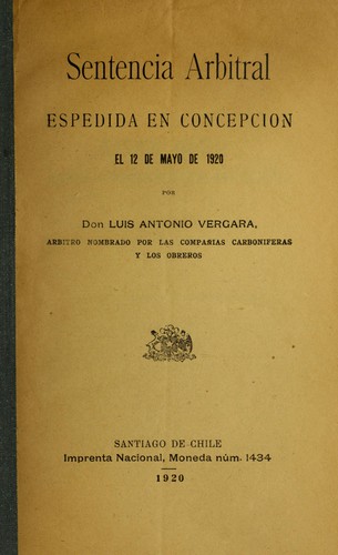 Sentencia arbitral espedida en concepcion