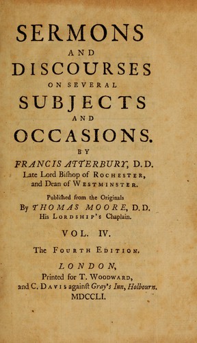Sermons and discourses on several subjects and occasions