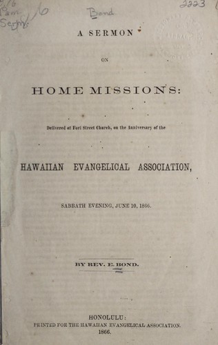 A sermon on home missions