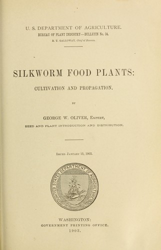 Silkworm food plants