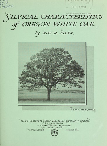 Silvical characteristics of Oregon white oak