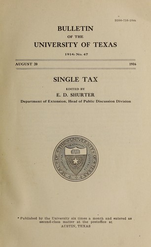 Single tax