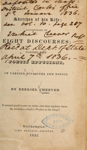 Sketches of his life