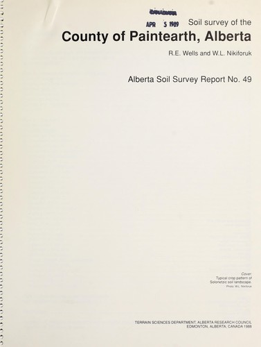 Soil survey of the County of Paintearth, Alberta
