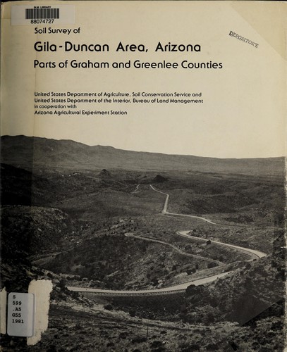 Soil Survey of Gila-Duncan area, Arizona parts of Graham and Greenlee counties