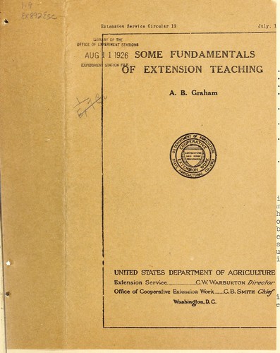 Some fundamentals of extension teaching