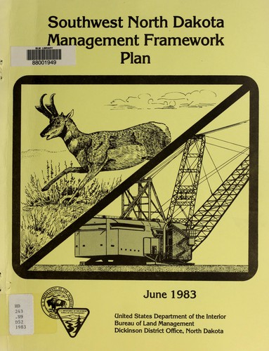 Southwest North Dakota management framework plan