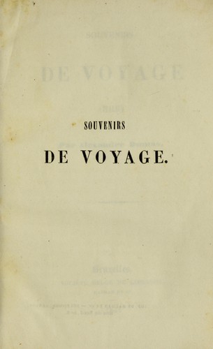 Souvenirs de voyage (Italie)