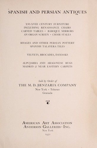 Spanish and Persian antiques