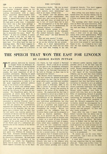 The speech that won the East for Lincoln