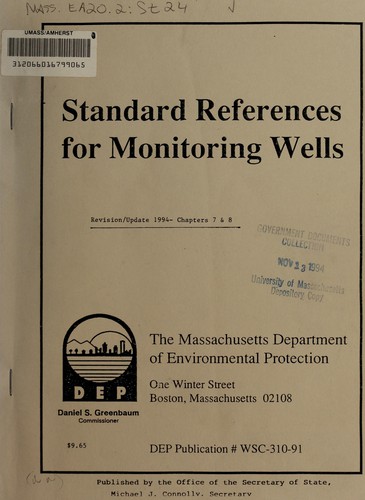 Standard references for monitoring wells