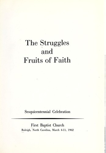 The struggles and fruits of faith