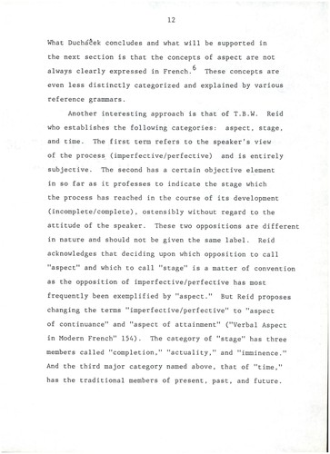 Students' mastery of aspectual distinctions in French