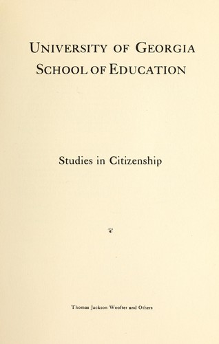 Studies in citizenship